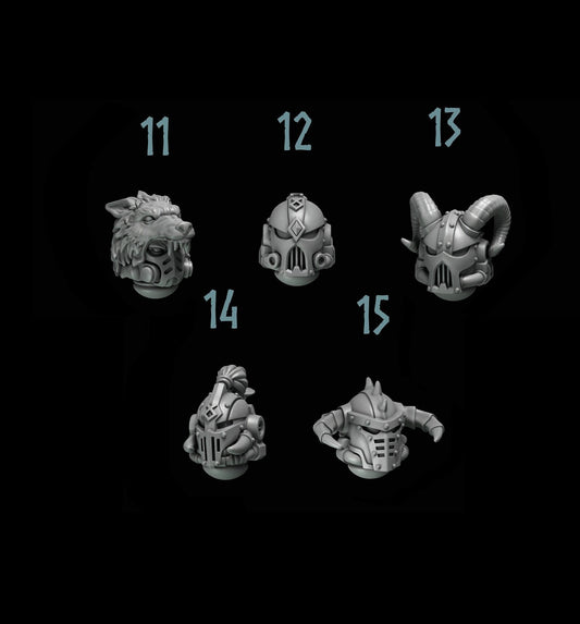 Primal Beasts Wolves [Heads #3] Elite Upgrade Kit (Set of 5)