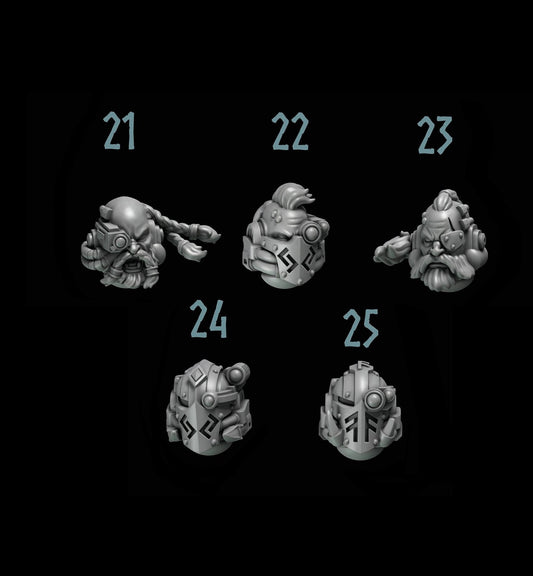 Primal Beasts Wolves [Heads #5] Elite Upgrade Kit (Set of 5)