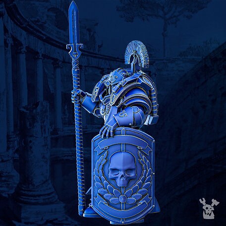 Legio Prima Victrix - Agamemnon the Cohorte Commander by DakkaDakka Miniatures - Grimdark | Sci-fi Future | Ultra Space | Marine Warriors