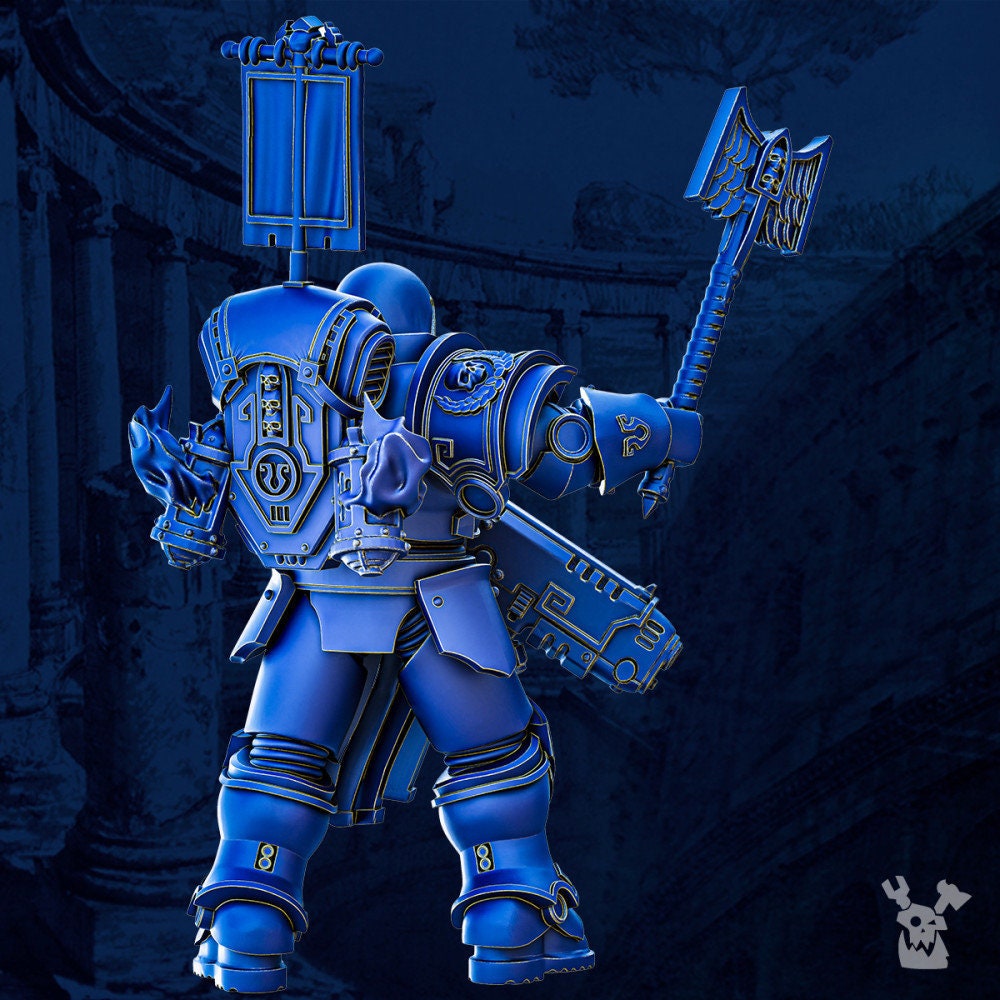 Legio Prima Victrix - Priest by DakkaDakka Miniatures - Grimdark | Sci-fi Future | Ultra Space | Marine Warriors