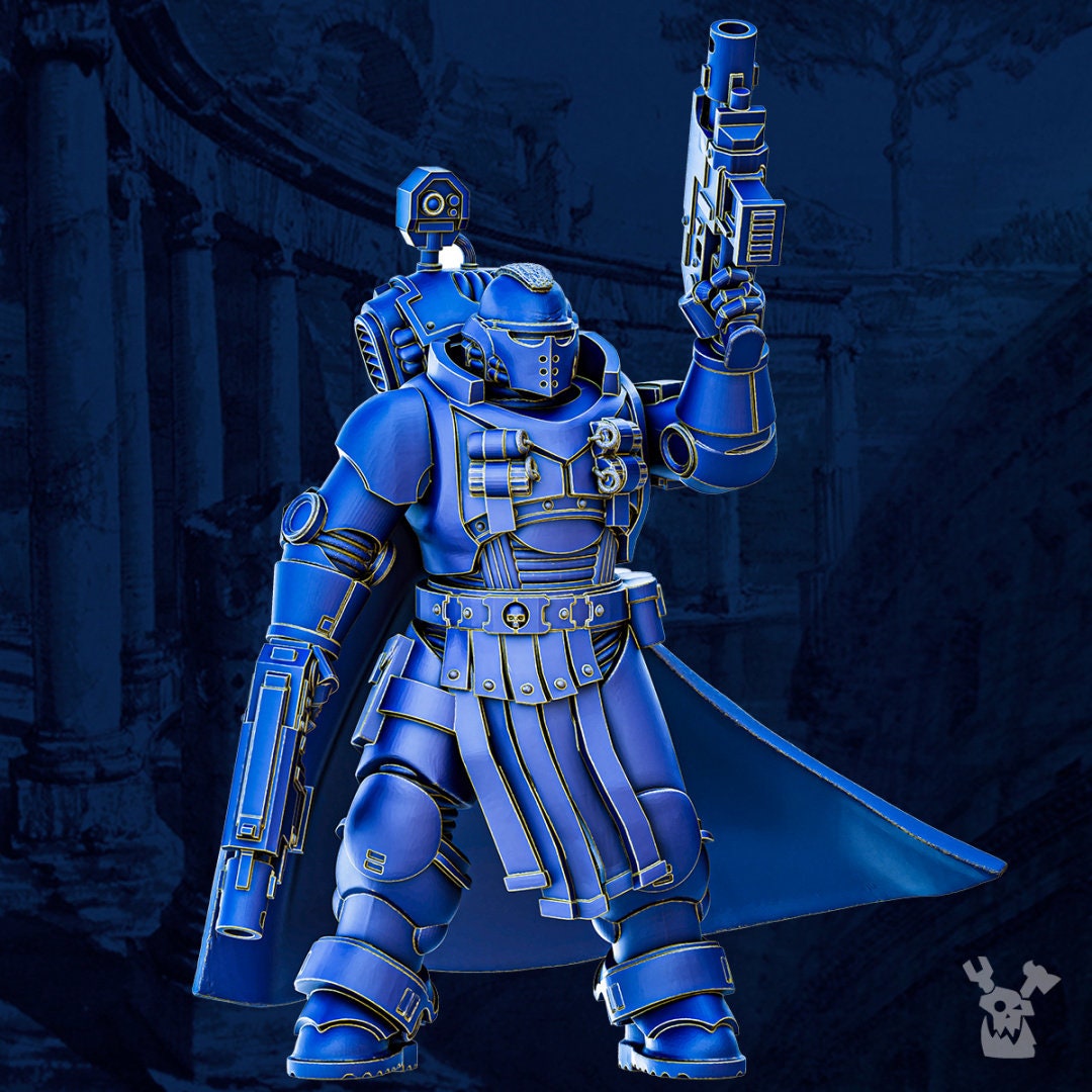 Legio Prima Victrix - Tacet Vestiga Lieutenant by DakkaDakka Miniatures - Grimdark | Sci-fi Future | Ultra Space | Marine Warriors