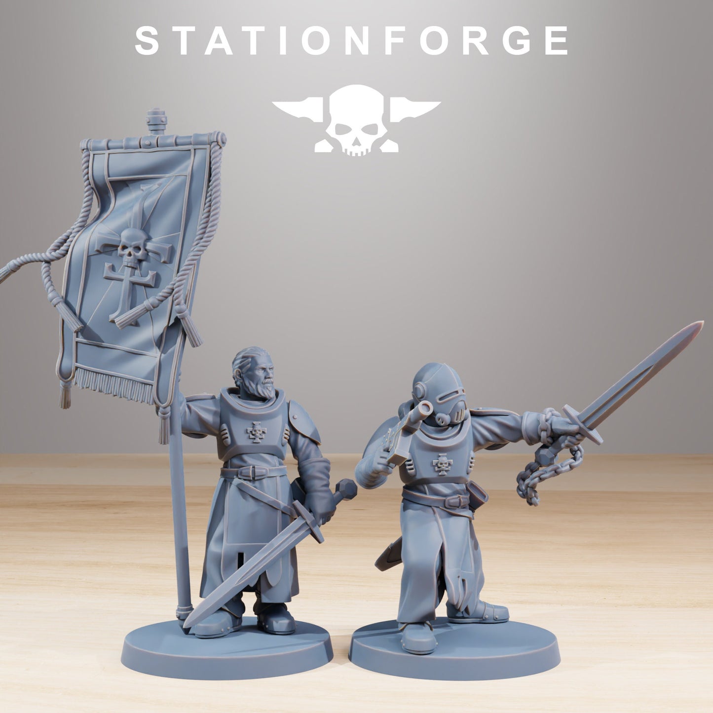 RoyalGuard Templars (Set of 12) | High Detail 8K Resolution 3D Print | Grimdark Future Fantasy | by StationForge