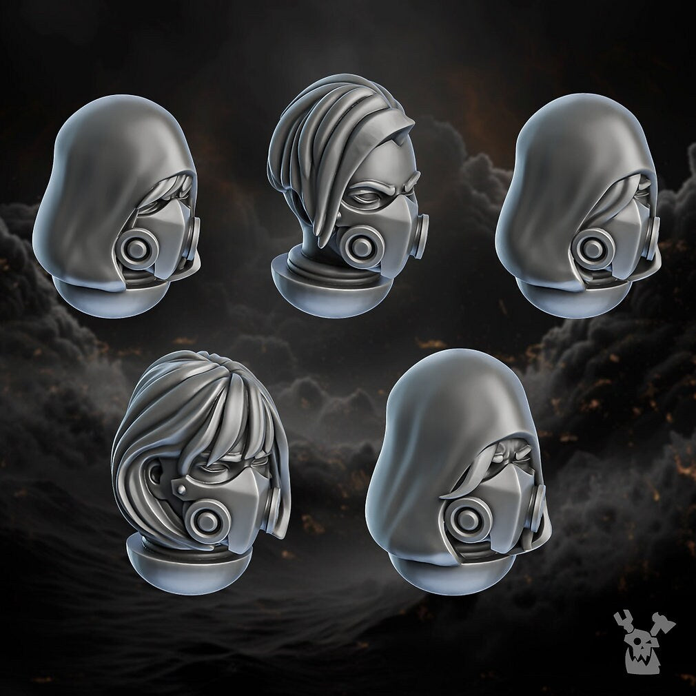 Retribution Angel Heads (Set of 5)