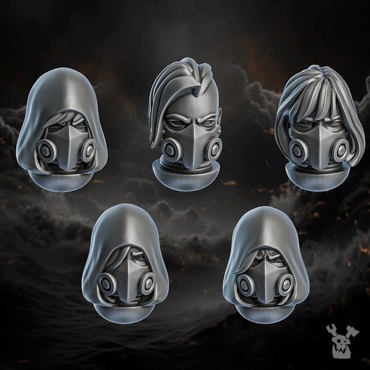 Retribution Angel Heads (Set of 5)