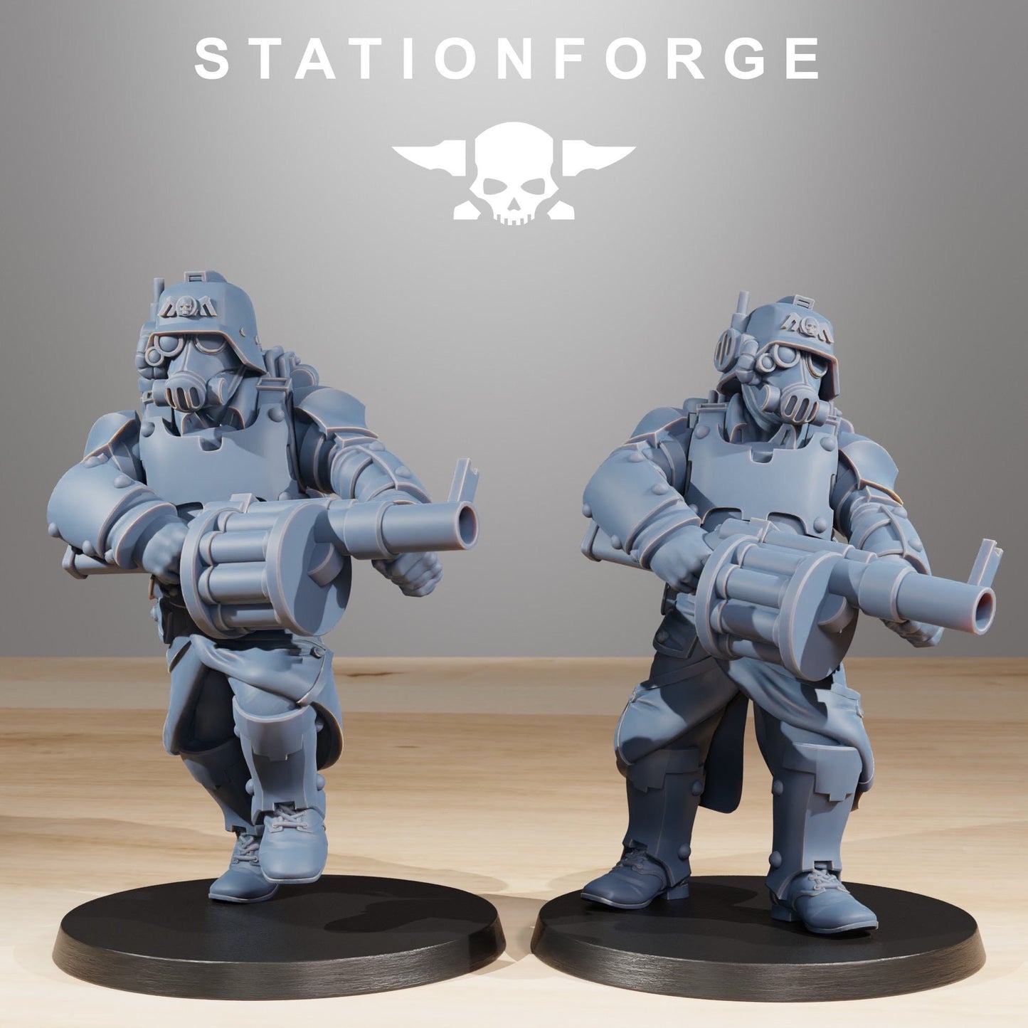 GrimGuard Tinkers (Set of 10) + Base(s) by Station Forge Miniatures - Grimdark Future | Astra Militarum | Imperial Guard | Death Division