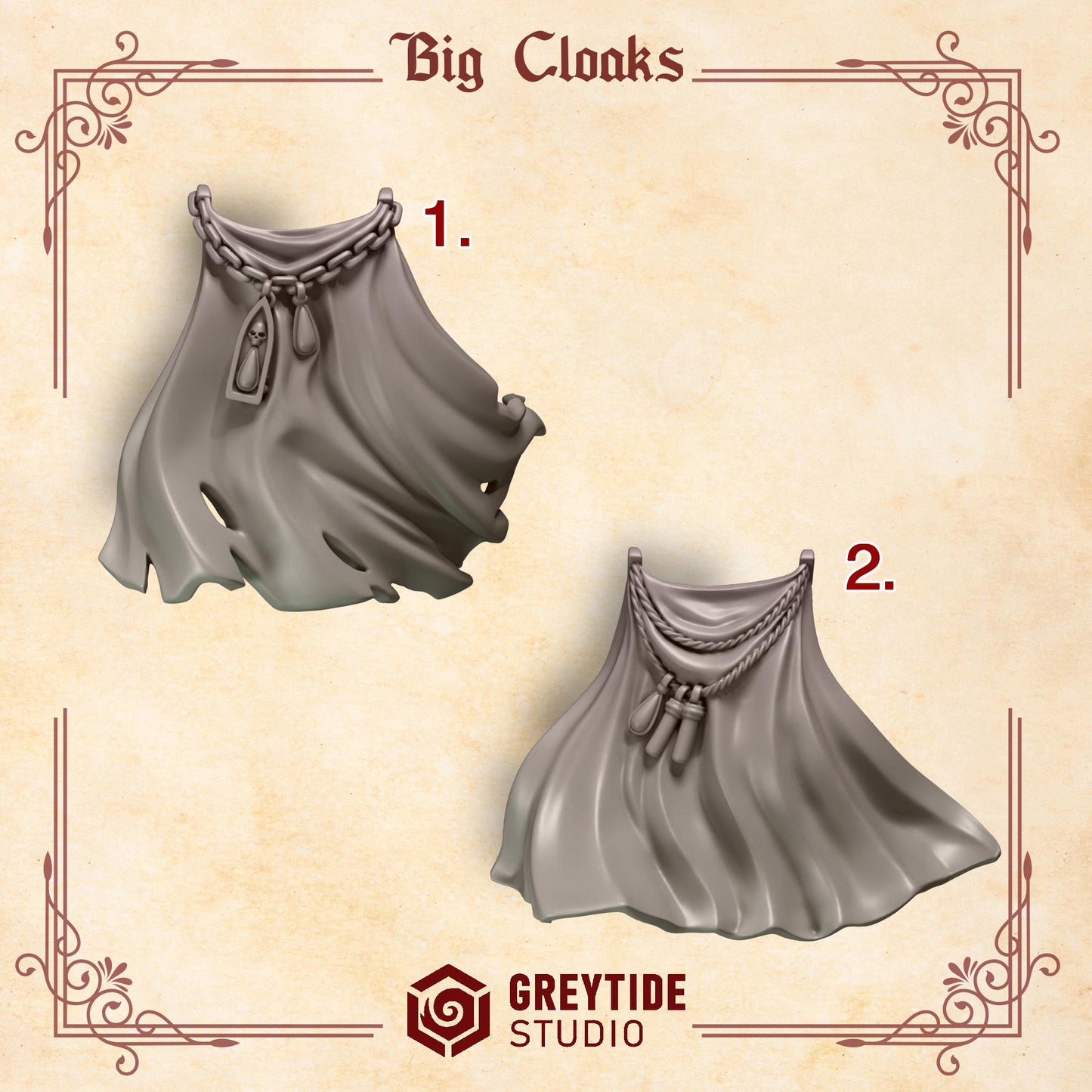 Crimson Lords Termi Cloaks (Set of 5) [Greytide Studio]
