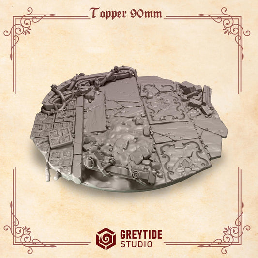 Crimson Lords Base Toppers 90mm [Greytide Studio]