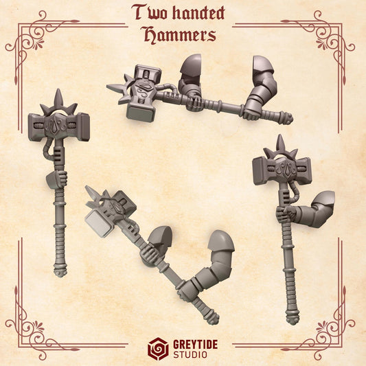 Crimson Lords Great Hammers (Set of 4) [Greytide Studio]