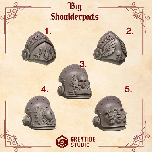 Crimson Lords Termi Shoulderpads (Set of 5) [Greytide Studio]