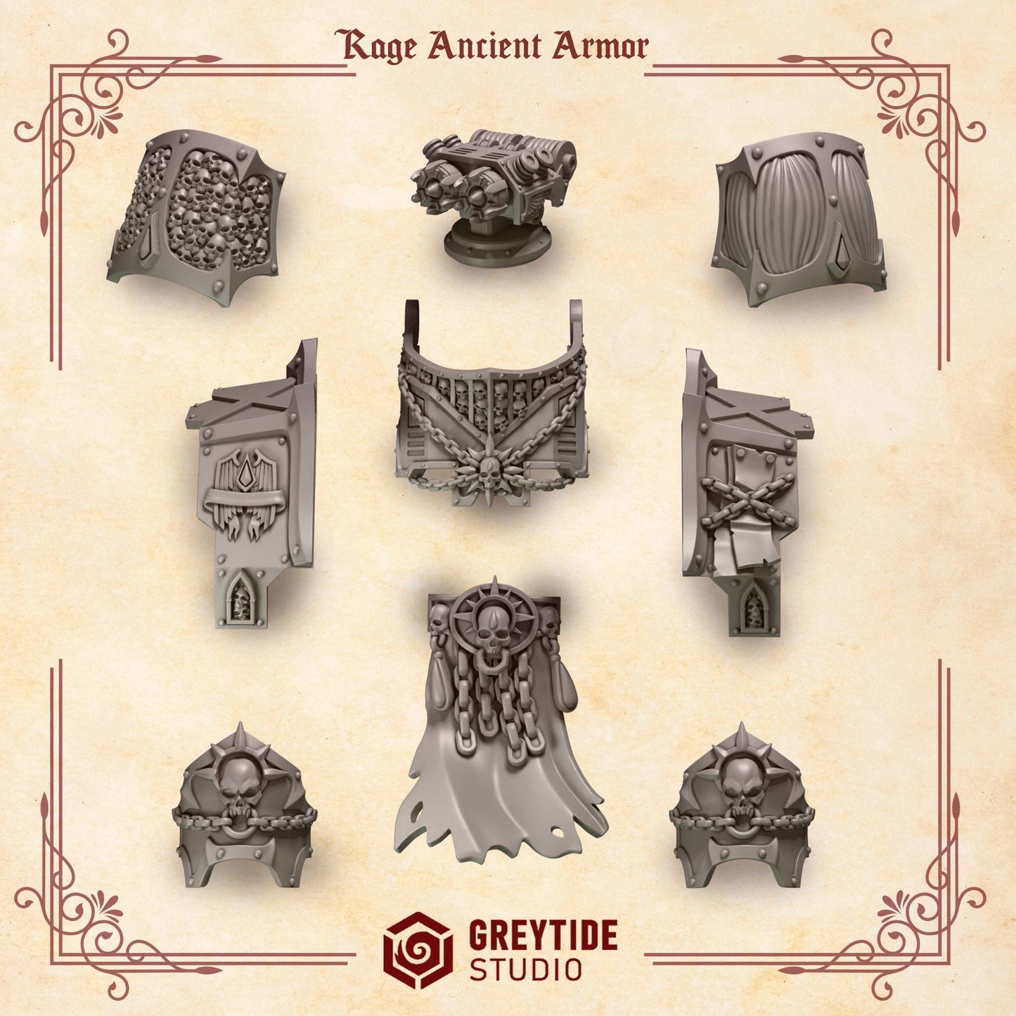 Crimson Lords Rage Ancient Dread Kit [Greytide Studio]