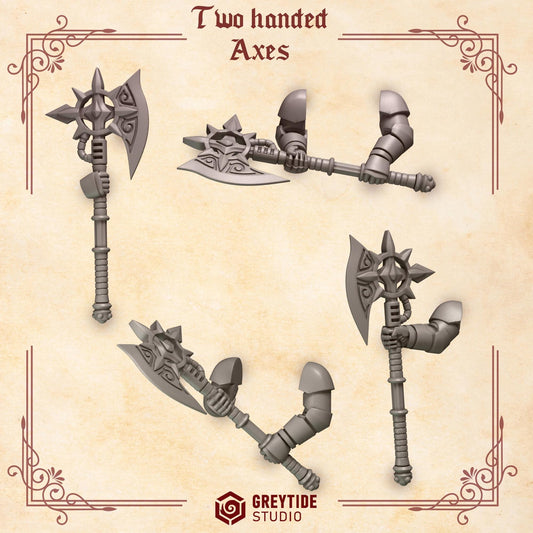 Crimson Lords Great Axes (Set of 4) [Greytide Studio]