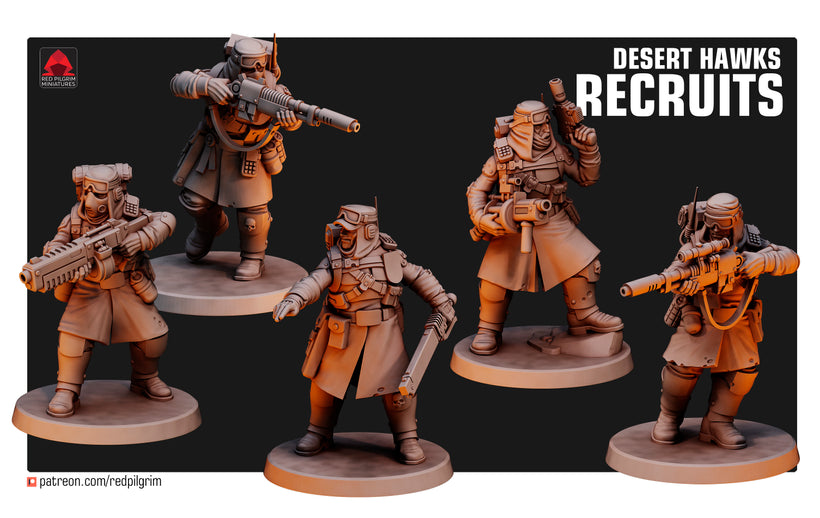 Desert Hawks Recruits (Set of 5)