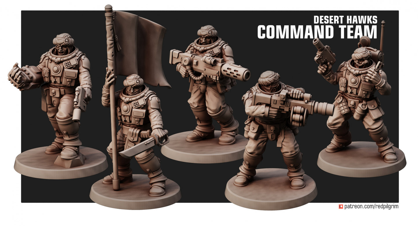 Desert Hawks Command Squad (Set of 5)
