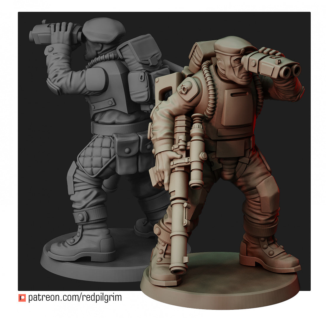 Airborn Sniper Team (3 Models)