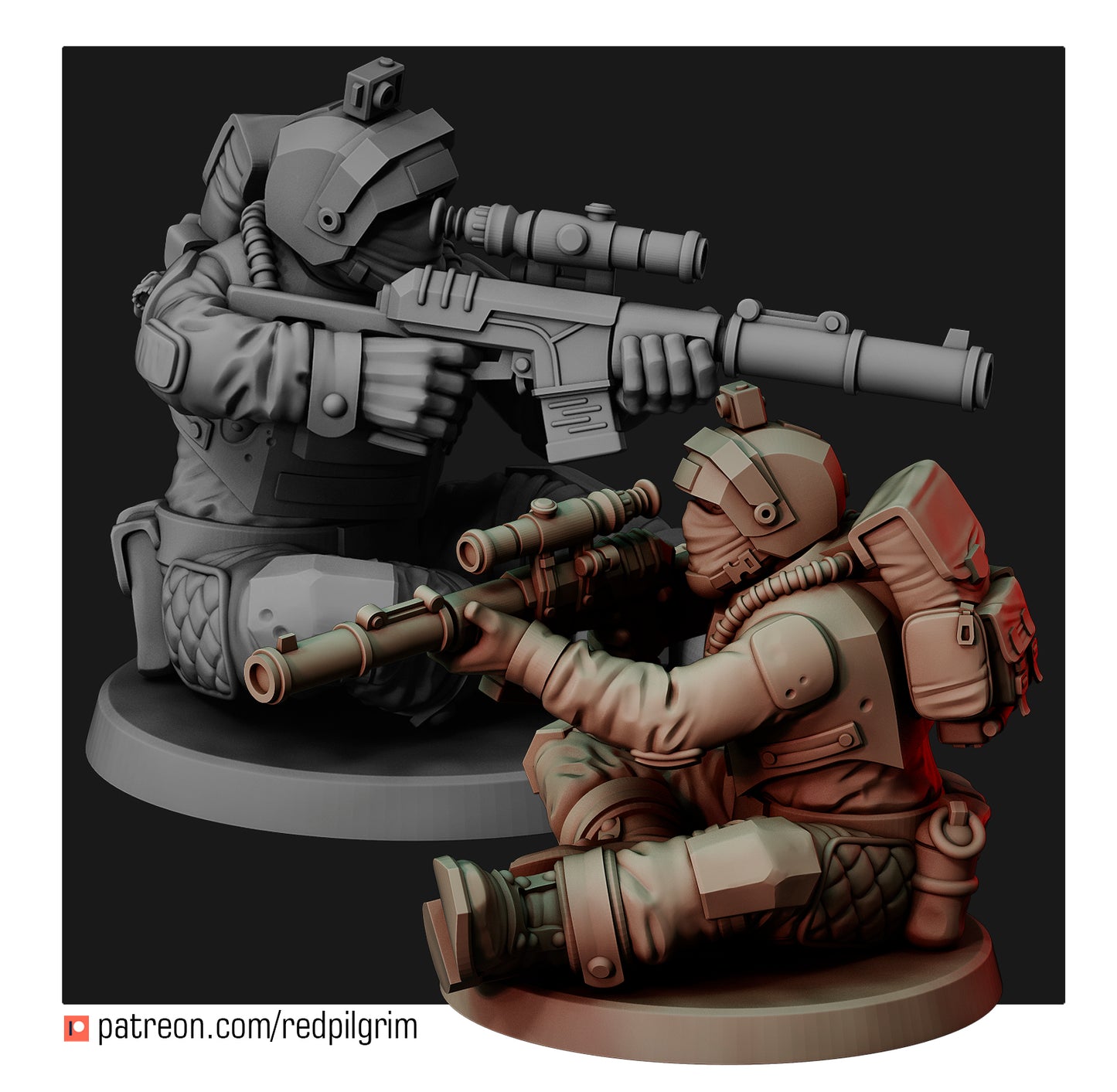 Airborn Sniper Team (3 Models)